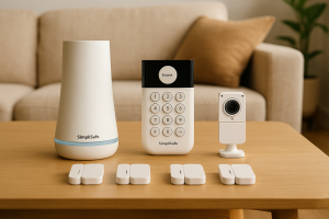 SimpliSafe 6-Pc. Home Security System, Smash-safe Keypad, Smart home compatible - KT061-01RUS