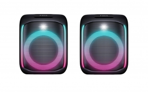 Edison Professional Block Party 2.0 Bluetooth Portable Party Speaker, 2 pk.