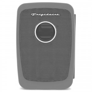 Frigidaire Bluetooth Speaker Built-In 9-Cans/6L Mini Fridge Gray EFMIS176-PEWTER