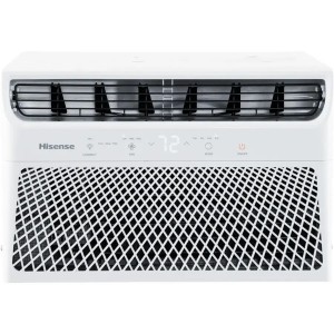Hisense Window Air Conditioner with WI-FI, 8,000 BTU, 350-Sq.Ft, 3 Modes - cooling, fan, and dehumidifier, Elegant touch control / 4-way air direction - AW0821CW1W