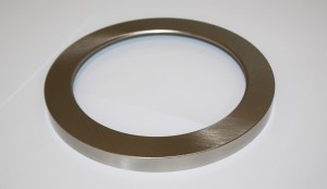 Sunset Lighting K8206-80 6" Decorative Metal Trim in Satin Nickel  for F8206-30