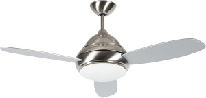 Luminance Dulcet LED Ceiling Fan 44" Modern Fixture 3-Blades Stainless Steel 44DUL3ST-LED