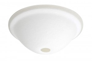 Luminance White Linen Light Fixture Glass & Fitter only 12-1/2" W by 4-1/2" H - LK77
