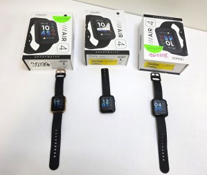 iTouch Air 4 Unisex Black Silicone Strap Smartwatch 2x 42mm/1x 40mm TA4L01 (AZ0000000001829, AZ0000000001833, AZ0000000001830)