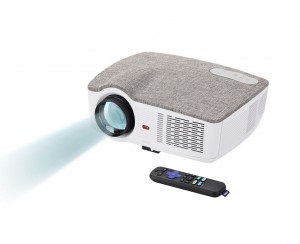 Onn Projector 720p / 1080p 3100 lumens Portable w/ Roku Streaming Stick