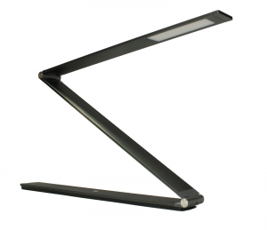 Electrix Slim Line Z Foldable Desk LED Lamp 1217 Lumens 24V 500mA, Color: Dark Grey Brushed Aluminum - 10C-011