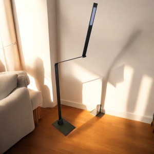 Electrix Slim Line Z LED Floor Lamp, Aluminum-Gray Finish 900Lms 3000K Color - 20843 - 10C-014