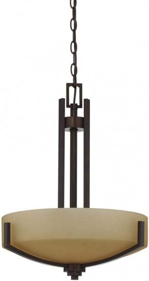 Sunset 3-Light 100W MB Hadley Bowl Pendant Provincial Bronze - F22103-64