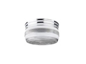 8-5/8IN CLR & WHT DRUM FIXTURE PC COLOR