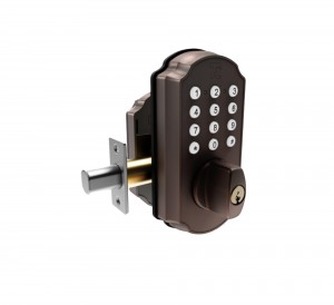 Turbolock TL115 Smartbolt Smart Door Lock with Keypad, Oil Brushed Bronze IP65