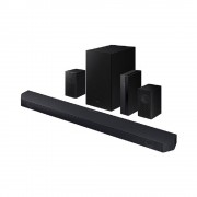 SAMSUNG 5.1 Channel Sound Bar w/ wireless Subwoofer, Q-Symphony & Dolby ATMOS Audio - HW-Q65C/ZA