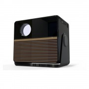 RCA 1080P Smart Streaming Projector with ROKU Express Streaming Device Black, 250 ANSI Lumens, HDMI, WiFi & Bluetooth, Projects 36 - 200 inches - RPJ227