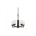 5 LT SOMES CHANDELIER LINEN GLS