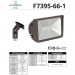 LED FLOOD LIGHT W/THREADED KNUCKLE W/CLR