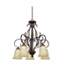 5-LT 100W MB GRAHAM CHANDELIER DOWN