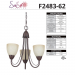 19IN 3LT TEMPEST CHANDELIER RB