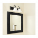2LT-100W MB VANITY FRSTD SQUARE MILK GLS