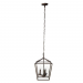 3LT 12IN 60W CB CAGE PENDANT
