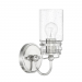 QAIRO 1LT MB VANITY WITH CLEAR SEEDED GL