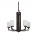 5 LT 100W MB HADLEY CHANDELIER