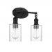 2 LT 100W MB CLYDE VANITY WITH CLR SEEDY
