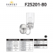 QAIRO 1LT MB VANITY WITH CLEAR SEEDED GL