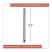 CFDR25PN - 2 1/2 IN DOWNROD IN POLISHED