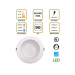 LED 8IN DOWNLIGHT 10/15/22W,30/35/40K