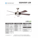 Concord 52" Ceiling Fan Black /Rosewood