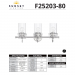 QAIRO 3LT MB VANITY WITH CLEAR SEEDED GL