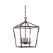 4LT 16IN 60W CB CAGE PENDANT