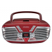 Sylvania SRCD211-RED Portable CD Boombox 