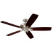 Luminance kathy ireland HOME Carrera Grande Eco 60" Ceiling Fan Fixture with 6-Speed Wall Control and Downrod | Energy Star Rated Motor | Light Kit Adaptable Mahogany Blades