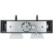 2LT-100W MB VANITY FRSTD SQUARE MILK GLS
