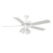 Luminance Concord Fan 52" Home Air Fan Three Light with White Finish 52HA5WH-MB-LED