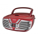 Sylvania SRCD211-RED Portable CD Boombox 