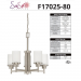 5 LT SOMES CHANDELIER LINEN GLS