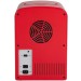 6 CAN MINI FRIDGE Red CIRCLE Window V2
