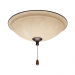 Noble Comfort AM0191 Ceiling Fan Light Fixture, Chic Modern Style, LED, Damp location Rated - Dark Bronze color
