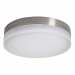 LED Flush Mount- Glass 11" Silver 1000lm