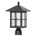 LED 13-5/8IN H POST LANTERN BK 12W