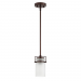 QAIRO 1LT MB MINI PENDANT WITH FROSTED S