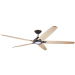 Luminance Dorian Eco 72" Ceiling Fan Light 6-Speed w/ Natural Solid Wood Blades Oil Rubbed Bronze CF515NA72ORB