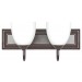 2LT-100W MB SCONCE FRSTD MILK GLS OB