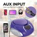 PROSCAN PORTABLE CD RADIO BOOMBOX, PURPL