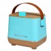 6-Can Mini Personal Fridge Cooler Blue