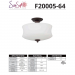 3 LT 100W MB AMALA SEMI-FLUSH