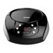 SYLVANIA CD BOOMBOX WITH AM/FM BLACK