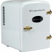 9 CAN MINI FRIDGE WHITE -GOLD
