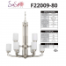 9 LT 60W MB HADLEY TWO-TIER CHANDELIER